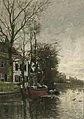 Frachtentladung am Fluss