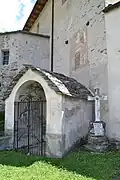 Beinhaus unterhalb des Cristophorusbildes