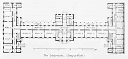 Grundriss zur Erbauungszeit