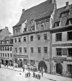 Das Rote Kolleg in der Ritterstraße um 1880