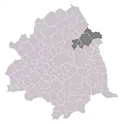 Karte des Kanton Roubaix