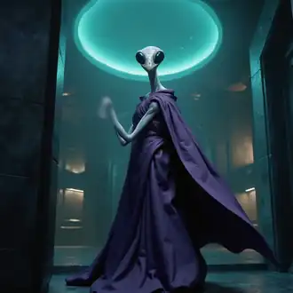'Mantid Aliens' (hier grob dargestellt) wurden von vielen Personen, die eine Entführung durch Außerirdische behaupteten, gemeldet. Sie haben Ähnlichkeit zu Gottesanbeterinnen.[49][50][44][51][52][53][54][55][56][57][58] Mehrere Entführte behaupten diese haben etwa bei Entführungen scheinbar das Sagen im Vergleich zu den Grauen.[48]