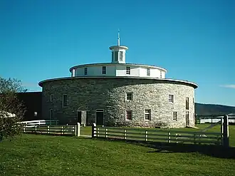 Rundscheune im Hancock Shaker Village, Massachusetts