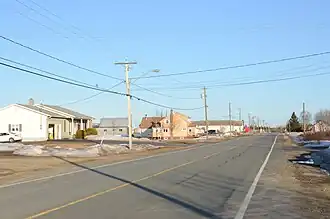 Route 280 in Eel River Crossing (März 2013)