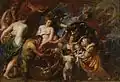 Minerva schützt Pax vor Mars (Frieden und Krieg) zwischen 1629 und 1630. National Gallery, London