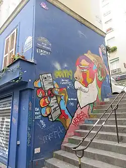 Blick auf die Rue des Degrés