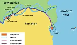 Rumänisch-Sowjetischer Streit um Donauinseln am Chiliaarm, Situation 1940 und 1948