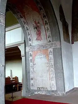 Fresken in der Christuskirche in Rumbach