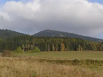 Blick von Vižňov zum Ruprechtický Špičák