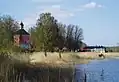 Der Wasa-Turm an der Bucht Kyrkfjärden