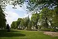 Kirche und Park in Rygge