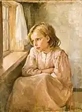 Mädchen am Fenster (Kunstgalerie Tarussa)