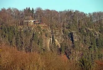 Blick von Waltersdorf zum Brand