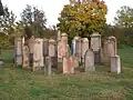 Grabsteine auf dem Friedhof