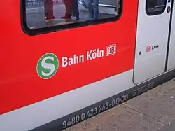 Schriftzug S-Bahn Köln