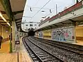 Der Bahnsteigbereich im Jahr 2021