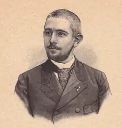 Porträt von Jules Gervais-Courtellemont (Stich aus dem Jahre 1902)