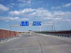 Knoten Eibesbrunn mit Rampe zur A&nbsp;5 (in&nbsp;Bau)