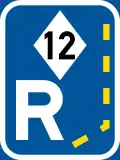 R337: Beginn einer Fahrgemeinschaftsspur*