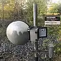 Ein weitreichender Mikrowellensensor am Sondermunitionslager Gießen, 5&nbsp;km südlich
