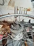 7-Gang-Nabe von Sturmey-Archer mit einer Laufleistung von 30.000&nbsp;km