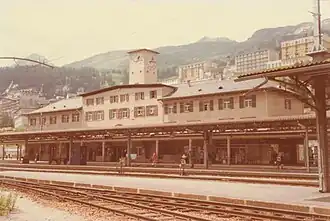 Bahnhofsgebäude Bahnseite (1979)
