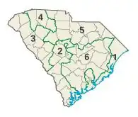 South Carolina: Kongress-Wahlkreise