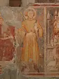 Fresko in der Kirche San Giorgio in Lemine in Almenno San Salvatore, 14. Jh.
