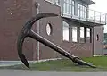 Der Anker ist in Cuxhaven an der „Alten Liebe“ ausgestellt