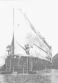 Nach der Hebung im Trockendock von Rosyth