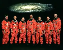 v.&nbsp;l.&nbsp;n.&nbsp;r. Michael Foale, Claude Nicollier, Scott Kelly, Curtis Brown, Jean-Francois Clervoy, John Grunsfeld, Steven Smith