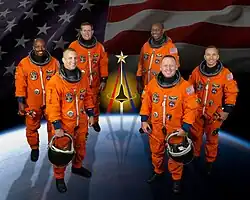 v.&nbsp;l.&nbsp;n.&nbsp;r. Leland Melvin, Charles Hobaugh, Michael Foreman, Robert Satcher, Barry Wilmore, Randy Bresnik