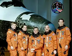 v. l. n. r. Frank Culbertson, Daniel Bursch, Carl Walz, William Readdy, James Newman
