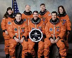 v.&nbsp;l.&nbsp;n.&nbsp;r. Catherine Coleman, Albert Sacco, Kenneth Bowersox, Kent Rominger, Fred Leslie, Michael López-Alegría, Kathryn Thornton