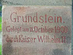 Grundstein des Kastells Saalburg, 1900