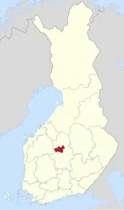 Lage von Saarijärvi in Finnland