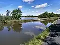 Der EV5 entlang des Saarkanals, Lothringen, Frankreich