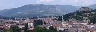 Sabotin, Blick von Gorizia
