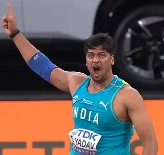 Sachin Yadav bei den Weltmeisterschaften 2025 in Tokio