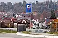 Sackgasse, durchlässig für Landwirtschaft, Deutschland