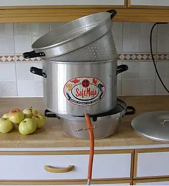 Dampfentsafter aus Aluminium