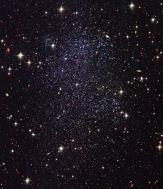 Die Irreguläre Sagittarius-Zwerggalaxie, eine typische irreguläre Zwerggalaxie