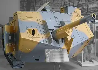 Der letzte Saint-Chamond im Musée des Blindés in Saumur