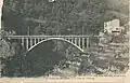 Saint-Jean-la-Rivière: Eisenbahnbrücke, aufgenommen um das Jahr 1930