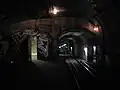 Bahnsteig und Tunnel der Linie&nbsp;9, Blick Richtung République