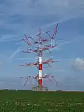 ALLISS-Antenne als Teil des Kurzwellen-Senders der TDF Issoudun