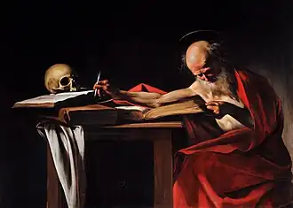 Michelangelo Merisi da Caravaggio: Hl. Hieronymus beim Schreiben, 1605/1606