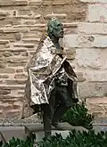 Der heilige Stephan von Ungarn vor dem Dom in Aachen