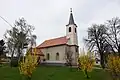 Seitenansicht der Kirche