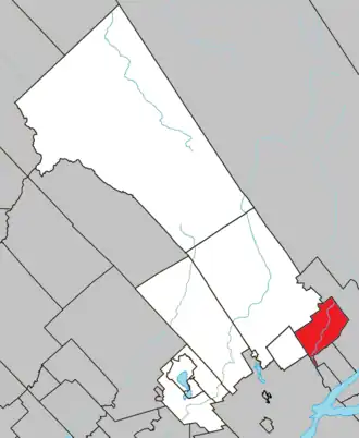 Lage in der MRC La Jacques-Cartier
